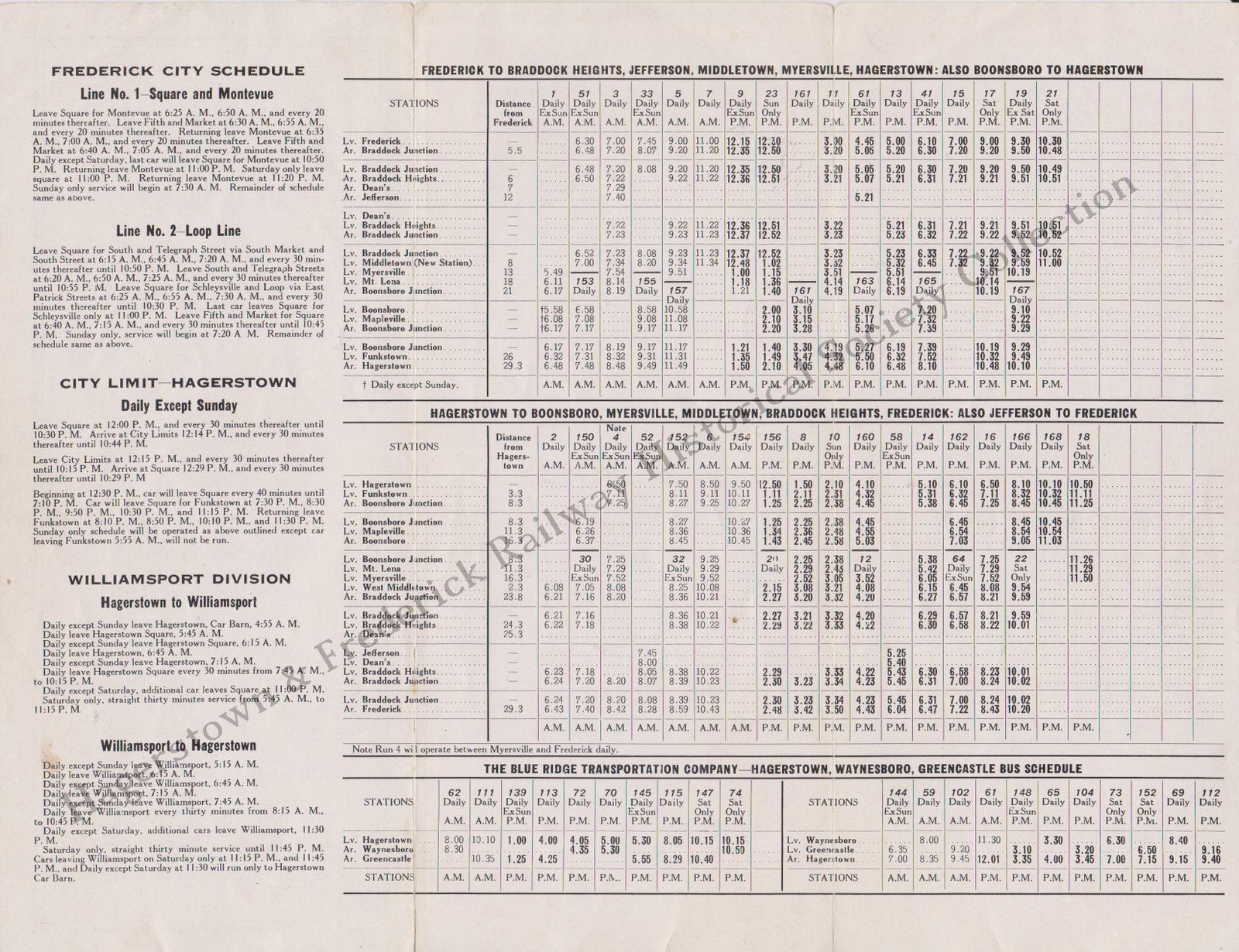 H&F Timetable